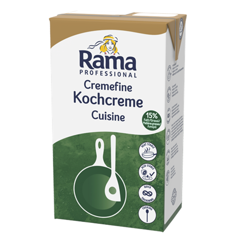 Rama Cremefine Cuisine:  Die auf Pflanzenölen basierende Alternative 